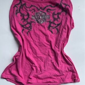 pink harley tank top